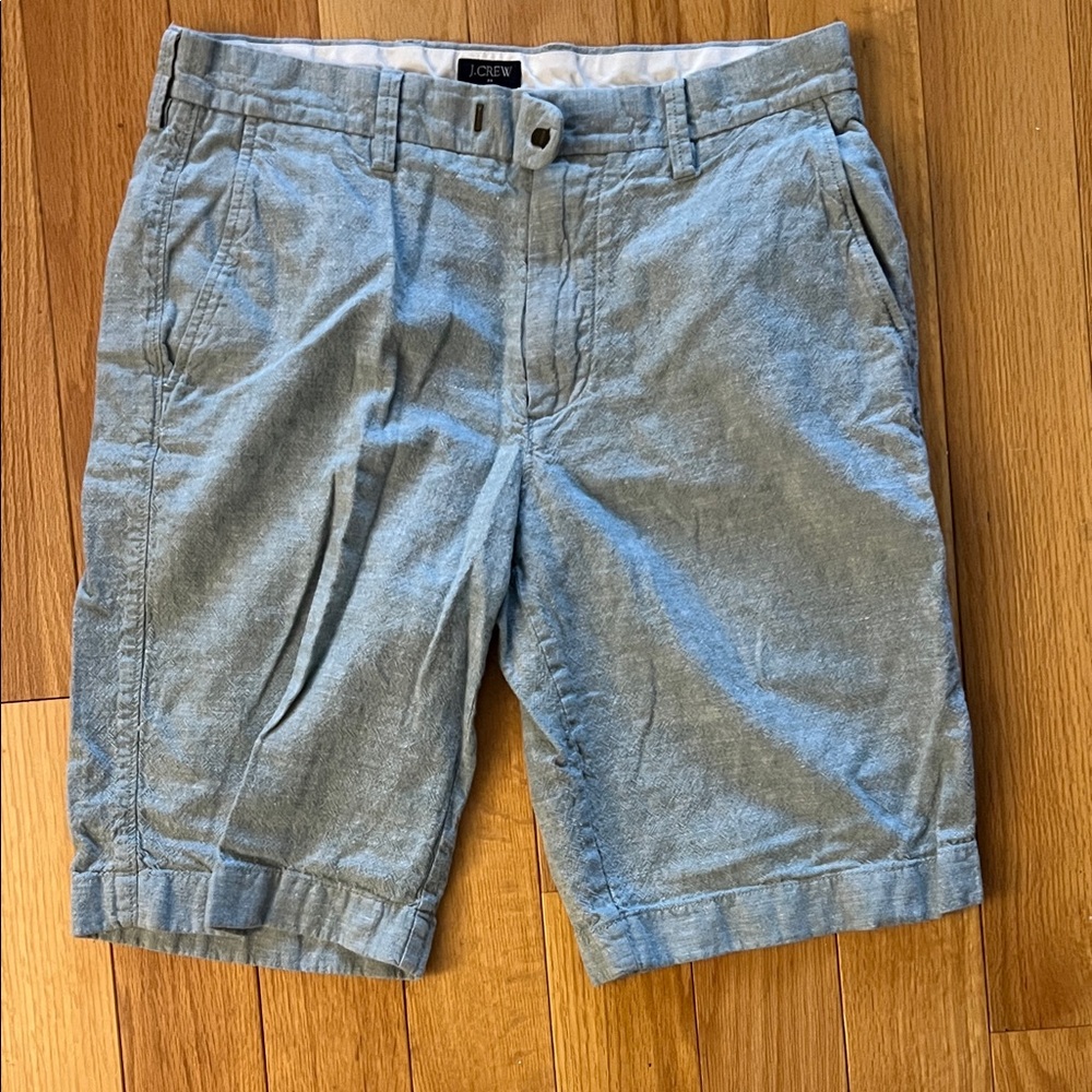 J. Crew linen Shorts light green
